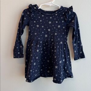 The Children's Place Navy Starry Long Sleeve Dress